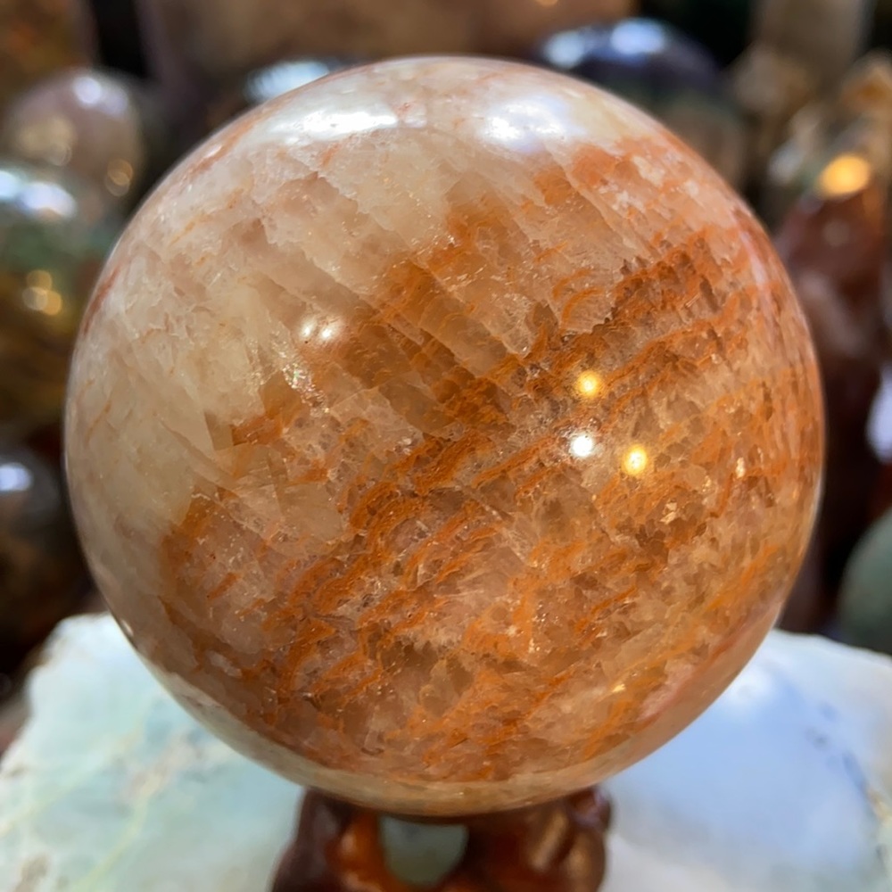 Pork Stone (Dali Jasper) Crystal Sphere!  Watch The Video!